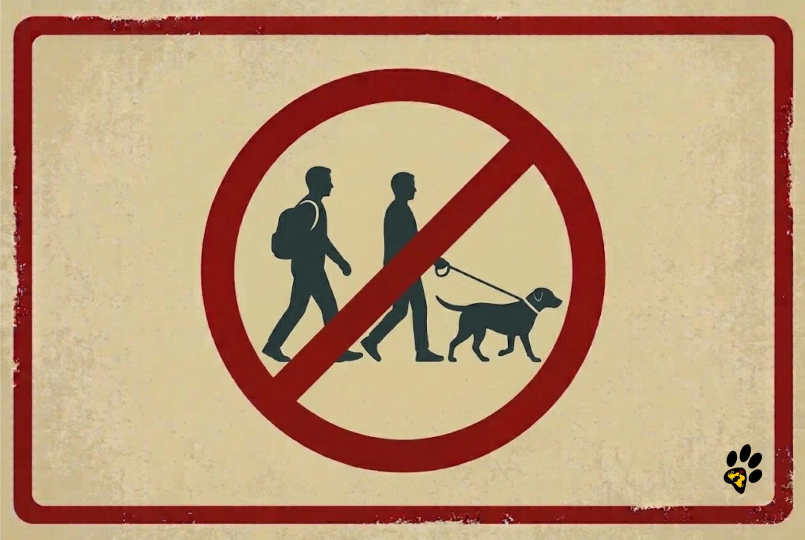 Sign indicating right of way for pedestrians